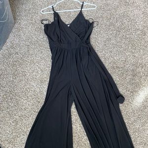 Black Crop Jumpsuit